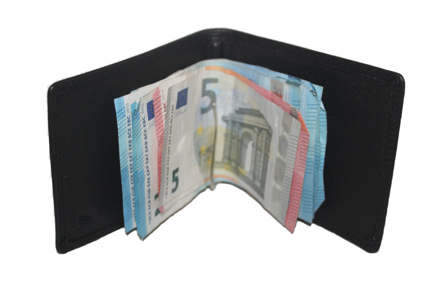 OI Dollarclip origineel /ouderwetse billfold portemonnee / anti skim / zwart 171