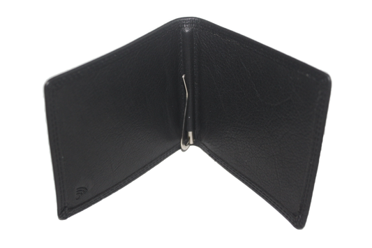 OI Dollarclip origineel /ouderwetse billfold portemonnee / anti skim / zwart 171