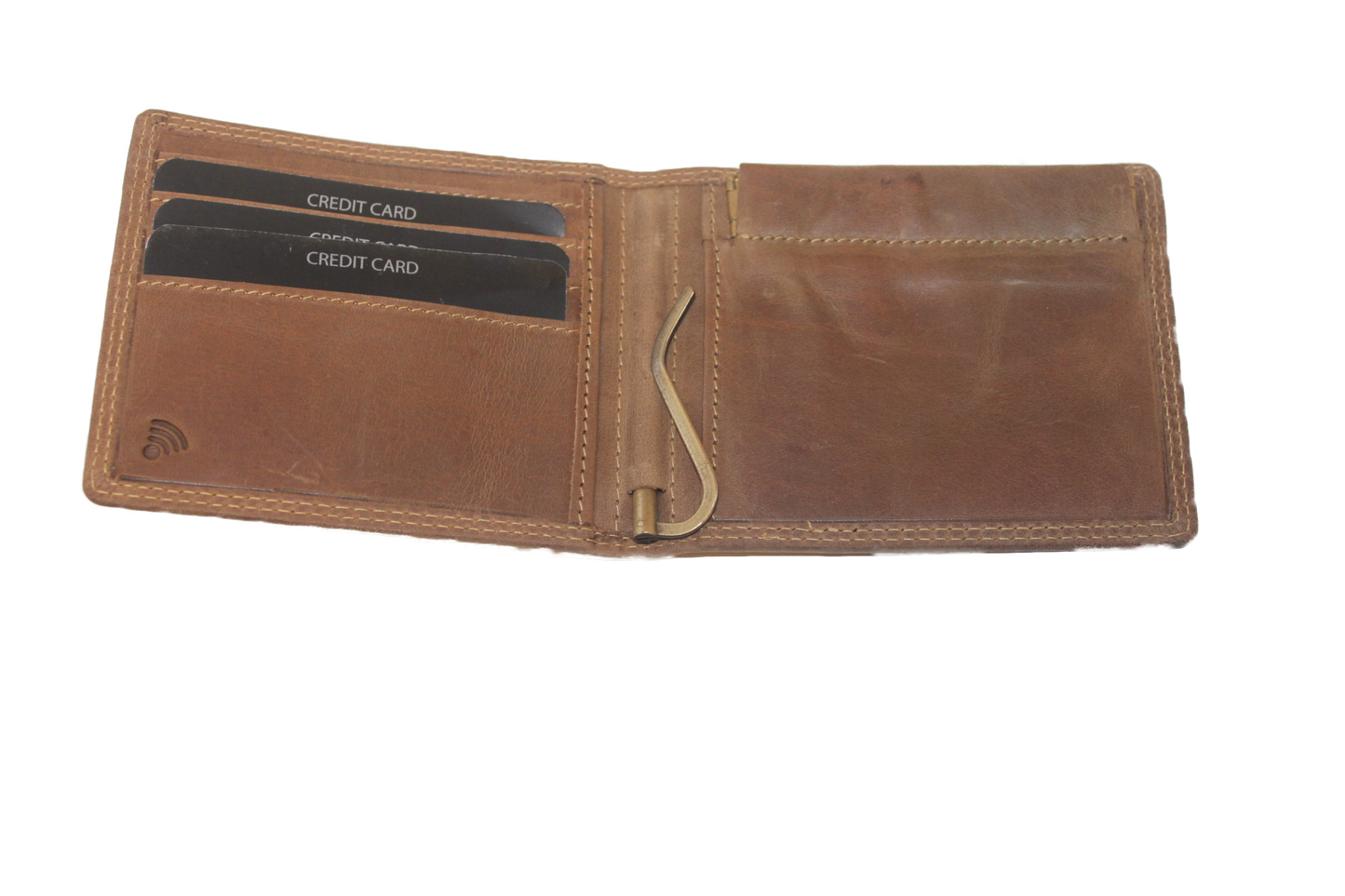 OI Dollarclip met ruimte voor kleingeld / ouderwetse portemonnee / anti skim/ Hunter 172H