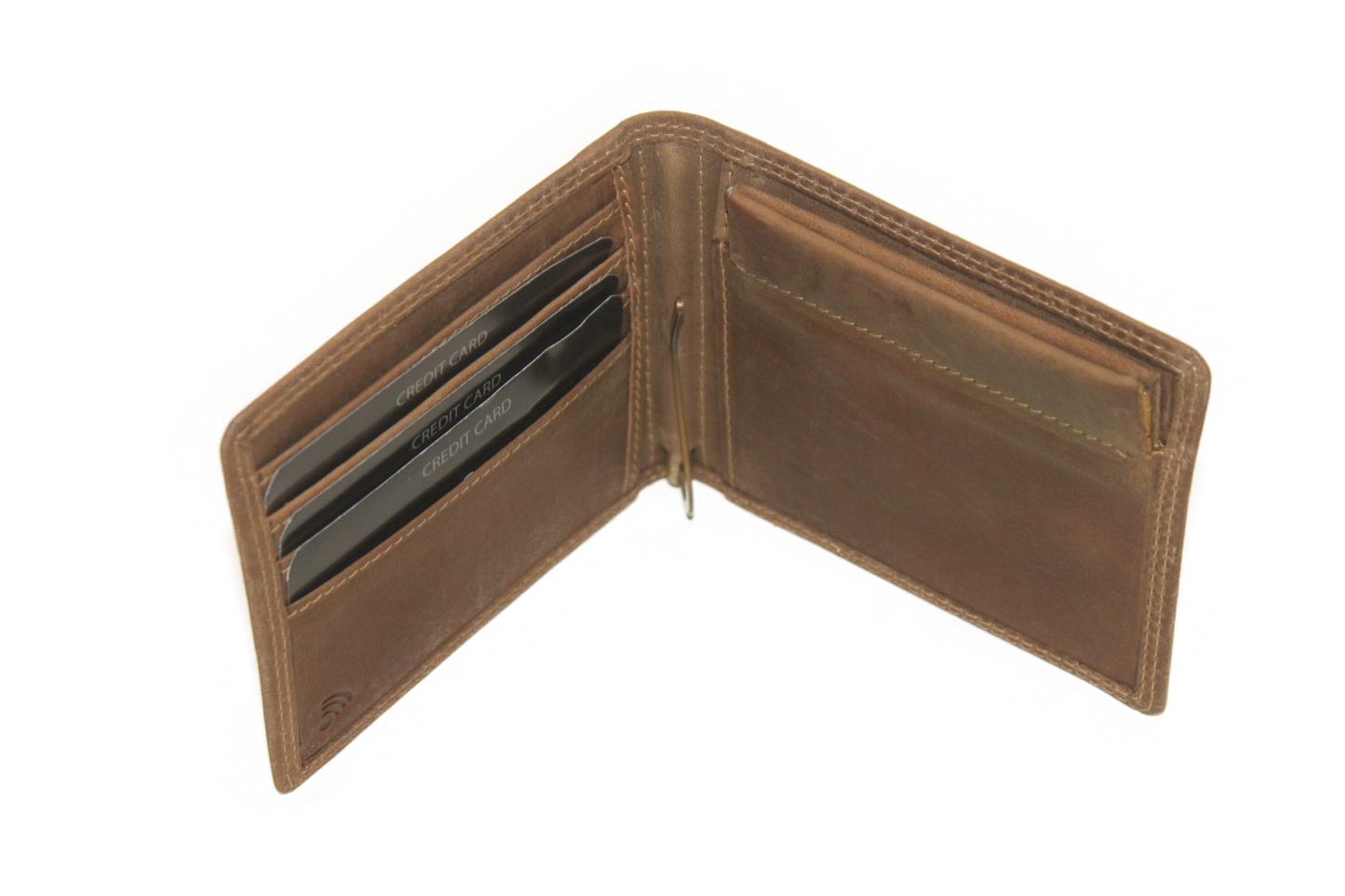 OI Dollarclip met ruimte voor kleingeld / ouderwetse portemonnee / anti skim/ Hunter 172H