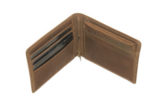 OI Dollarclip met ruimte voor kleingeld / ouderwetse portemonnee / anti skim/ Hunter 172H