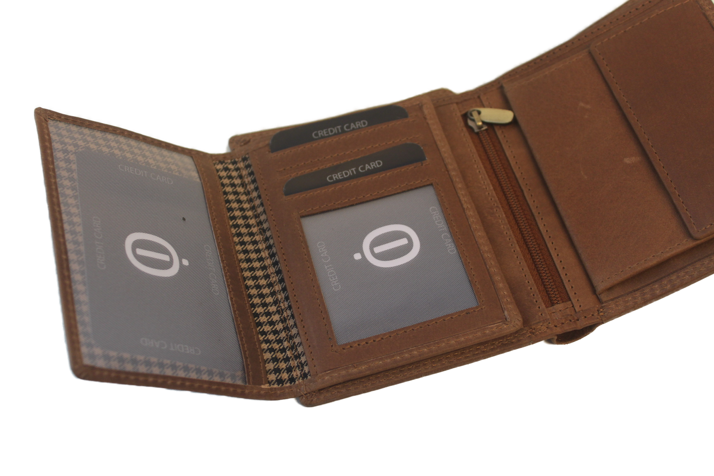 OI Heren billfold hoog zonder drukker 11 Pasjes Hunter / anti skim 112H