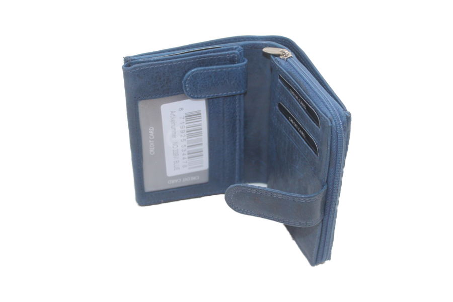 OI Rits portemonnee groot 339VI Blauw