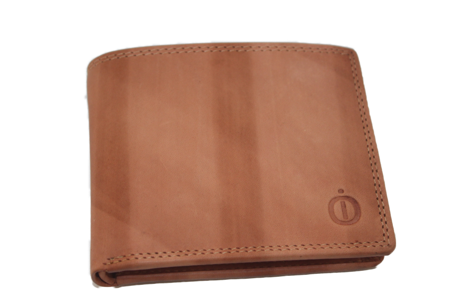 OI Billfold Laag 4 + 4 creditcards / anti skim / camel/cognac 116ROT