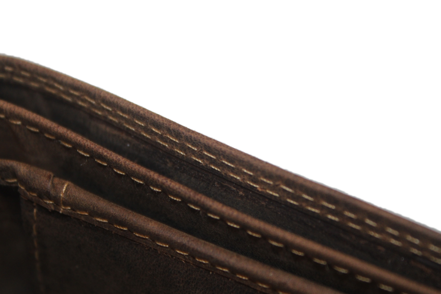 OI Heren Billfold leer / portemonnee klein en laag / RFID protected / Hunter 180H