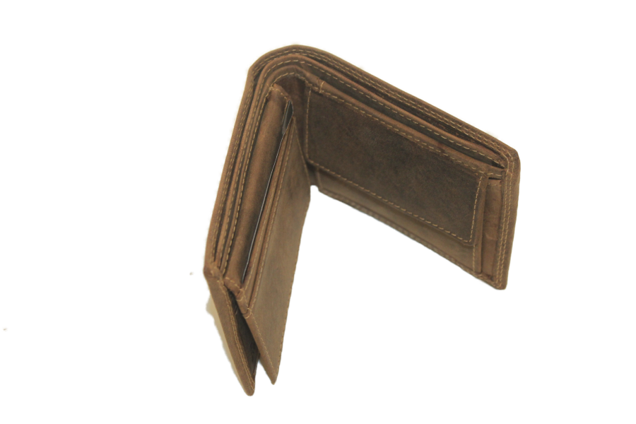 OI Heren Billfold leer / portemonnee klein en laag / RFID protected / Hunter 180H