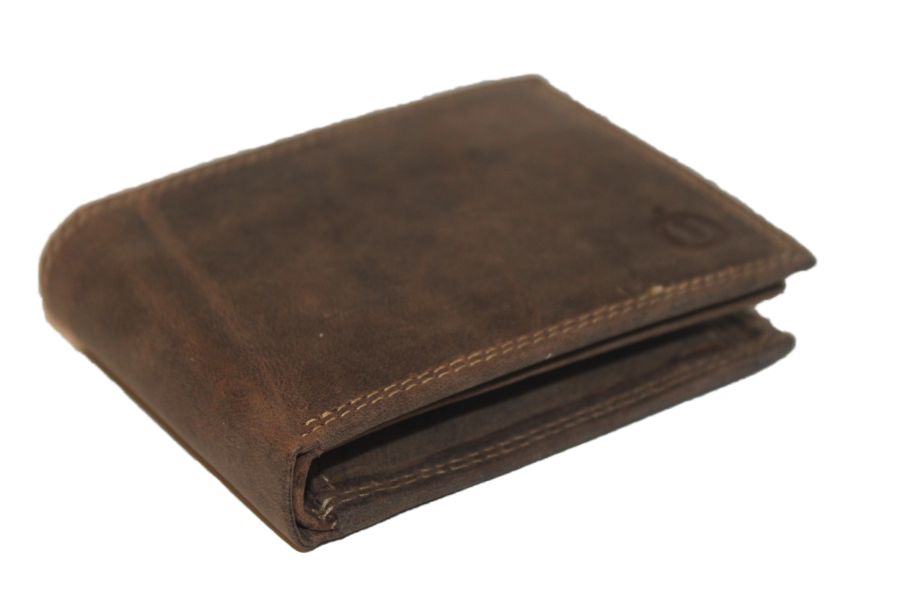 OI Heren Billfold leer / portemonnee klein en laag / RFID protected / Hunter 180H
