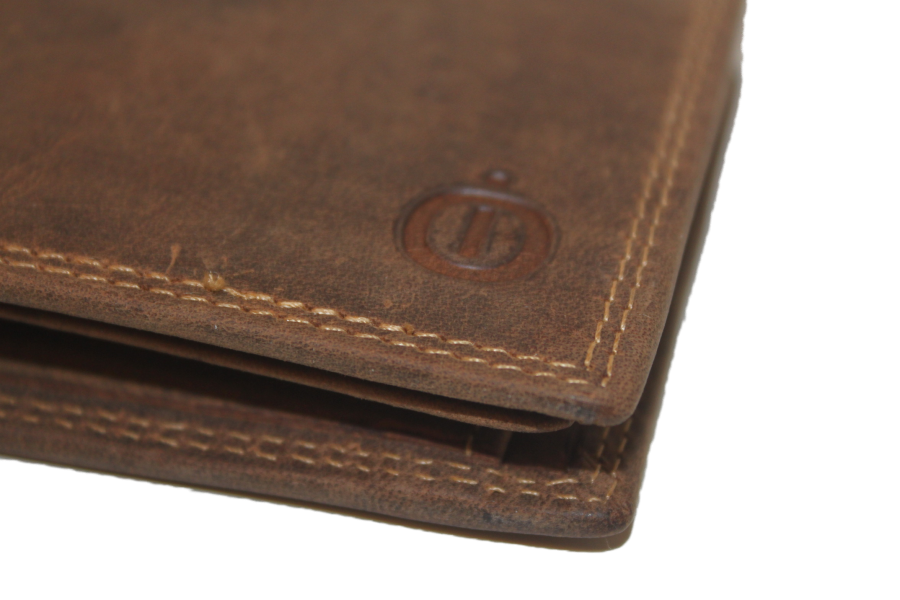 OI Heren Billfold leer / portemonnee klein en laag / RFID protected / Hunter 180H