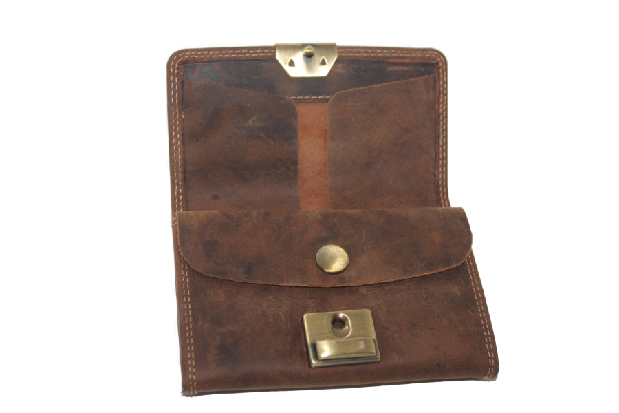 Hunter bruine Bakbeurs / opa-portemonnee / oud model origineel 250H