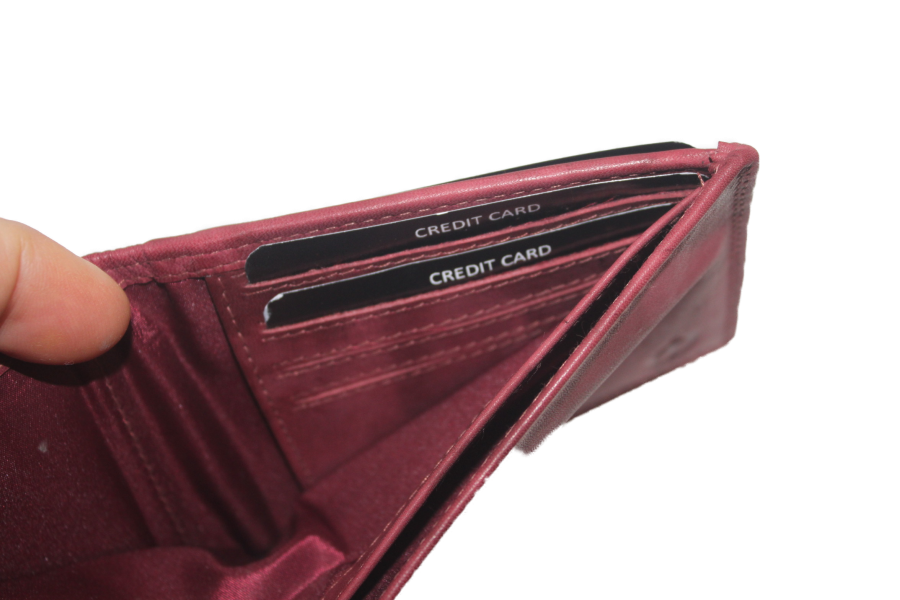 OI Billfold Laag 4 + 4 creditcards / anti skim / bordeaux 116ROBR