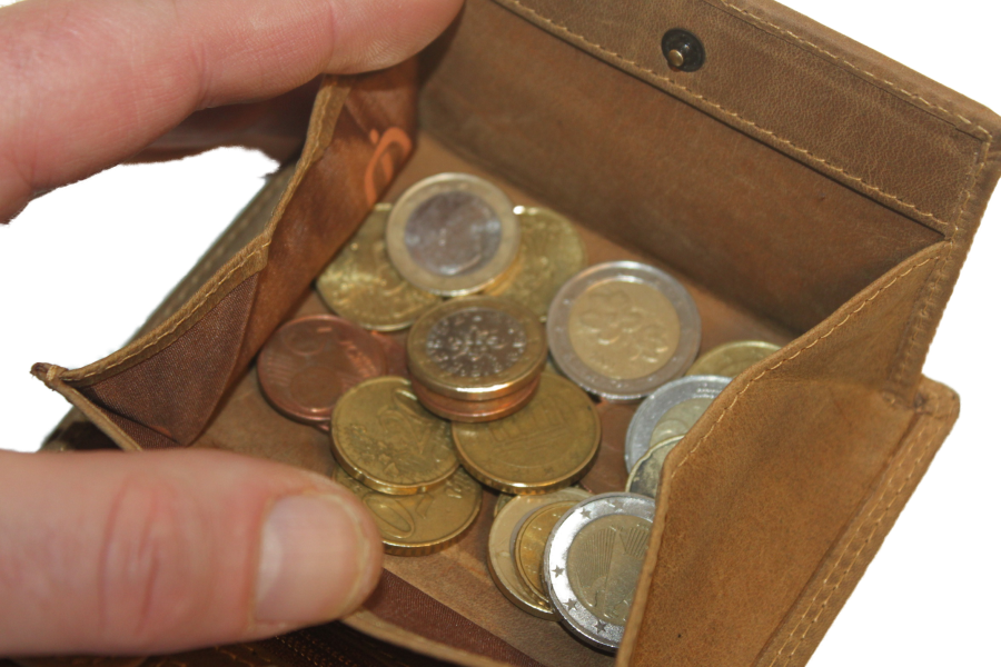 OI Hoog model billfold met wiener schachtel uitgebreid, vierkant muntgeld vakje / Hunter 149H