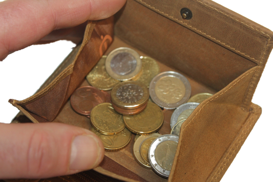 OI Hoog model billfold met wiener schachtel uitgebreid, vierkant muntgeld vakje / Hunter 149H