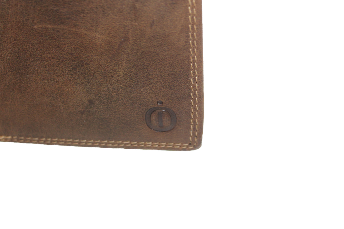 OI Billfold hoog leer / herenbeurs met biljetvak met rits / leder / anti skim / Hunter bruin 221H