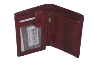 OI Heren billfold hoog 11 Pasjes / anti skim 104ROBR