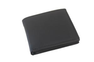 OI Heren billfold laag 12 pasjes klein / anti skim zwart 109