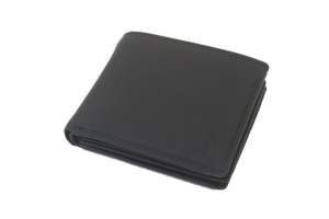 OI Heren billfold laag 12 pasjes klein / anti skim zwart 109