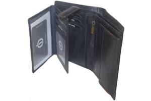 OI Heren billfold hoog 11 Pasjes Blauw / anti skim 104ROBL