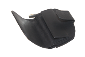 OI Dames portemonnee leer / klein halfrond beursje / zwart / RFID safe 273