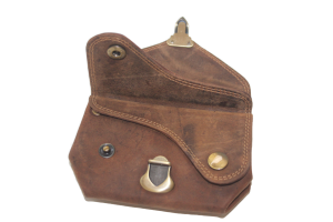 OI Portemonnee oud model / met drukkers en schuifslotje/ Skim safe/ Hunter bruin 178H