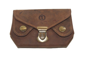 OI Portemonnee oud model / met drukkers en schuifslotje/ Skim safe/ Hunter bruin 178H