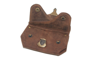 OI Portemonnee oud model / met drukkers en schuifslotje/ Skim safe/ Hunter bruin 178H
