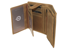 OI Hoog model billfold met wiener schachtel uitgebreid, vierkant muntgeld vakje / Hunter 149H