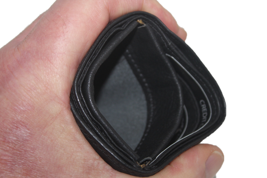 OI combi beurs met klappertje voor munten zwart 117