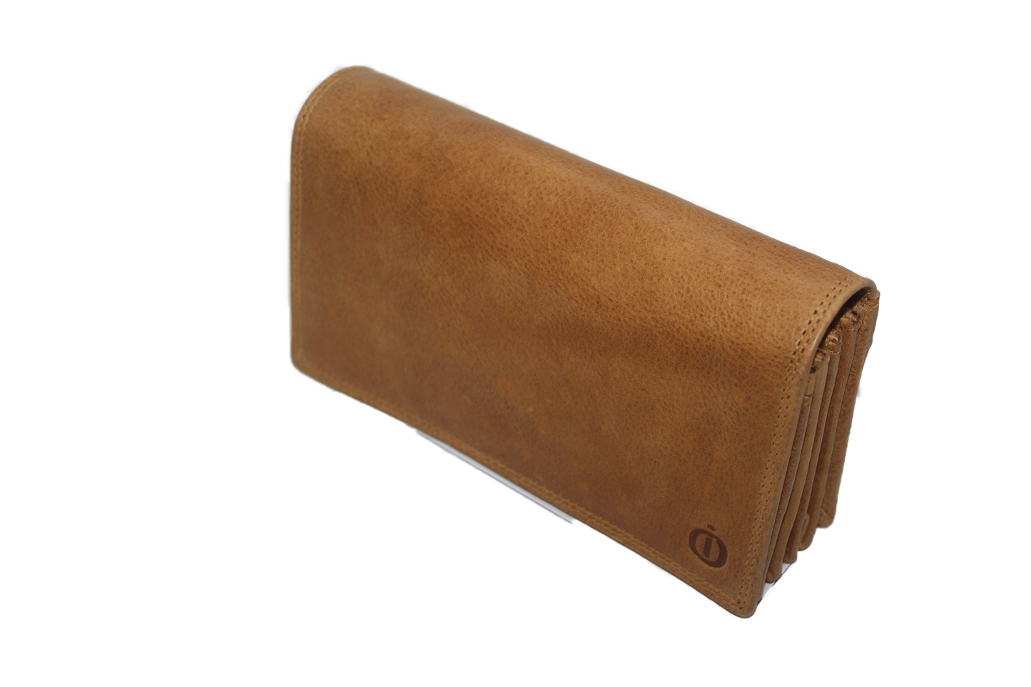 OI leren dames portemonnee met soufflé/ harmonicabeurs geel extra groot / anti skim 249VI Yellow