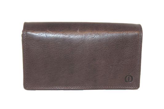 OI bruine dames portemonnee met soufflé/ harmonicabeurs extra groot xxl / huishoudportemonnee 249VI Brown