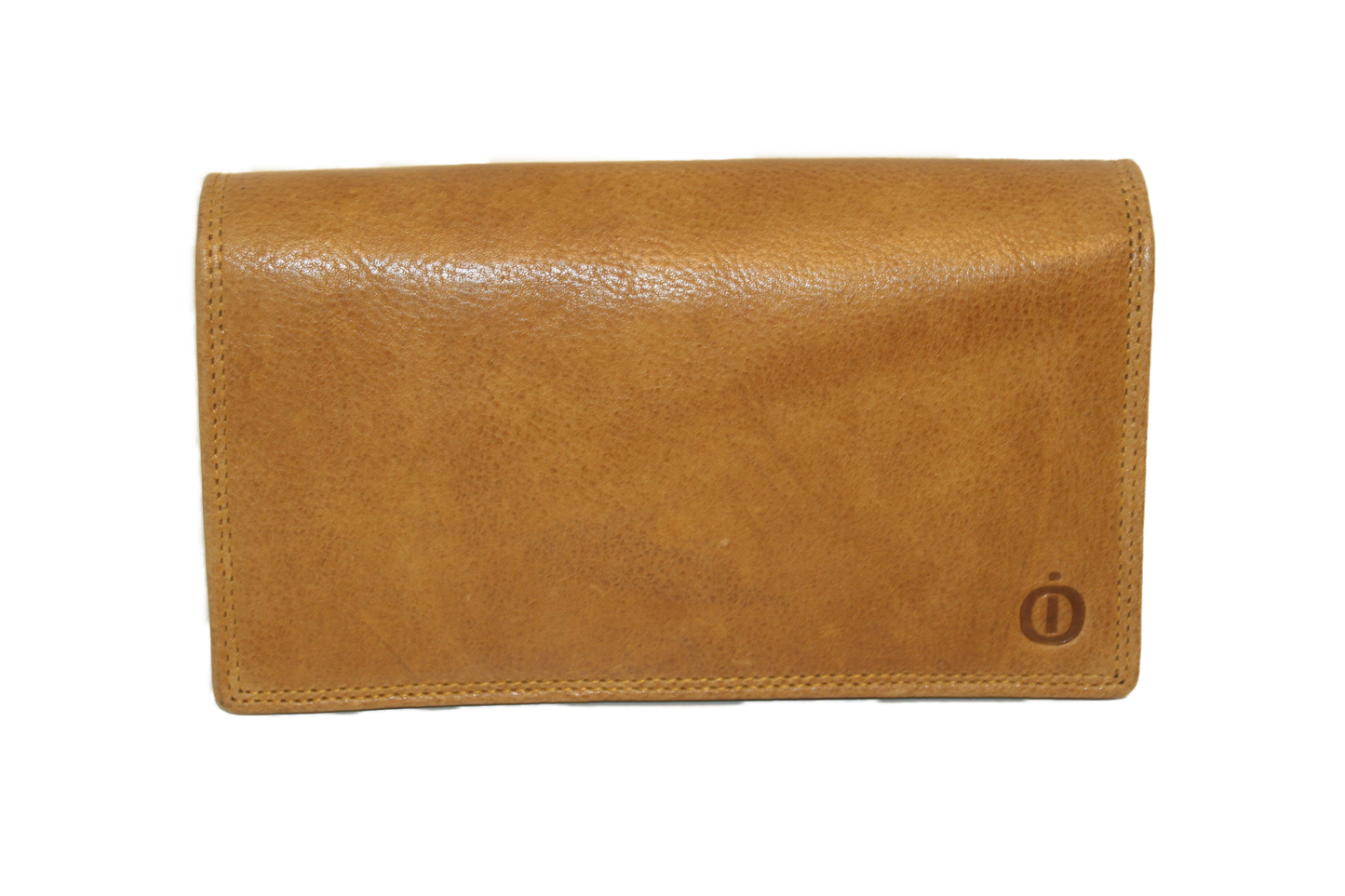 OI leren dames portemonnee met soufflé/ harmonicabeurs geel extra groot / anti skim 249VI Yellow
