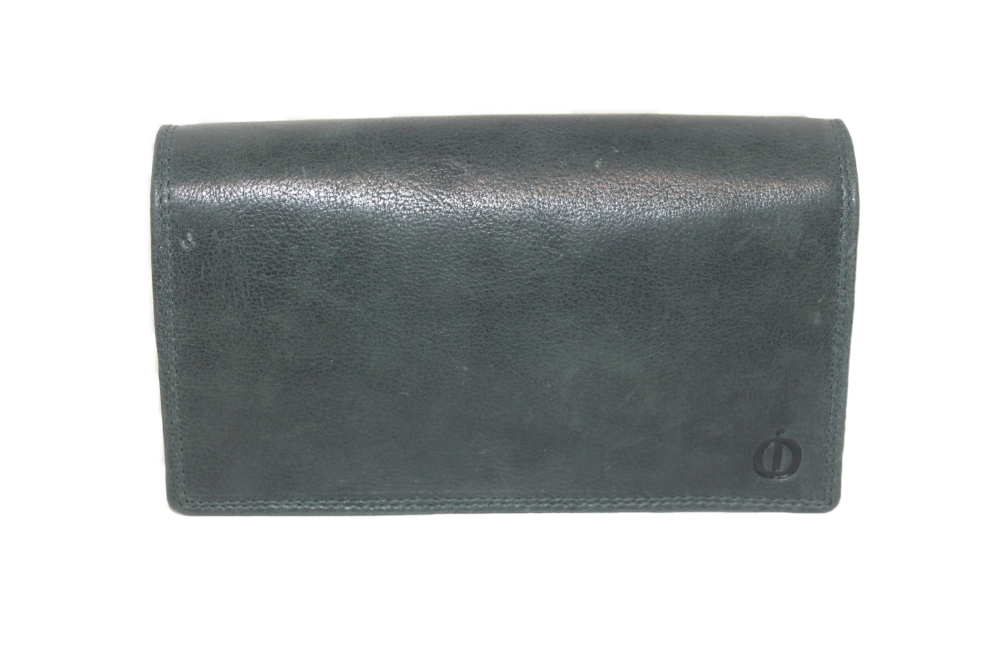 OI leren dames portemonnee met soufflé/ groene harmonicabeurs extra groot xxl / huishoudportemonnee 249VI Green