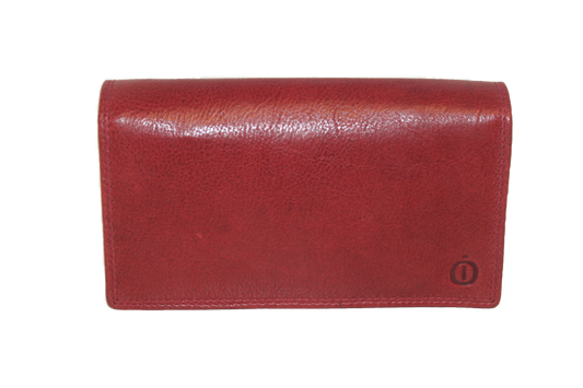 OI rode Harmonicabeurs extra groot xxl / huishoudportemonnee /leren dames portemonnee met soufflé/ rood leder / 249VI Red