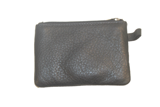 OI leren Sleutelbeursje / sleuteletui origineel / klein zwart portemonneetje 282