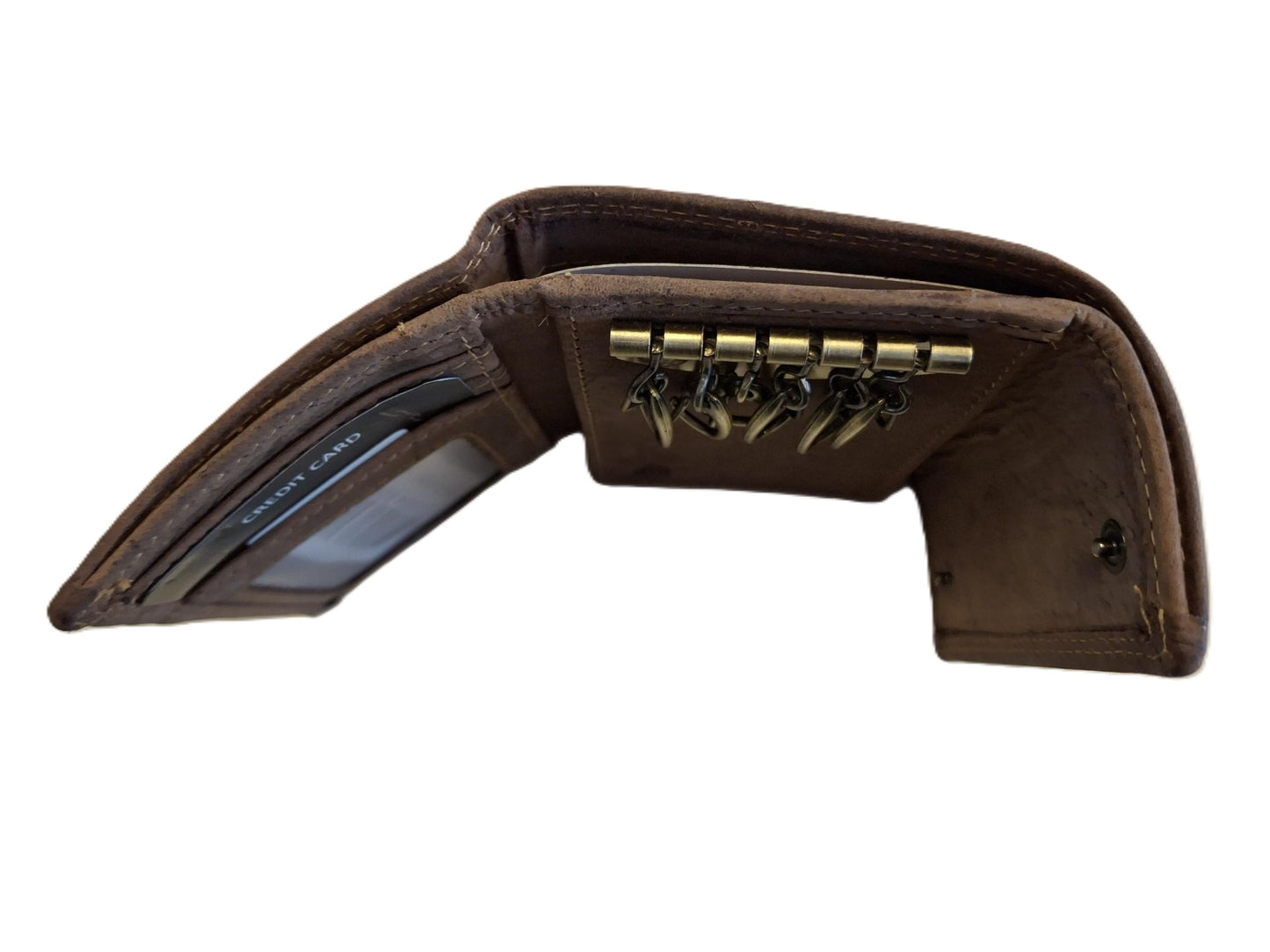 Sleuteletui met haken geschikt voor pasjes en biljetten 653H