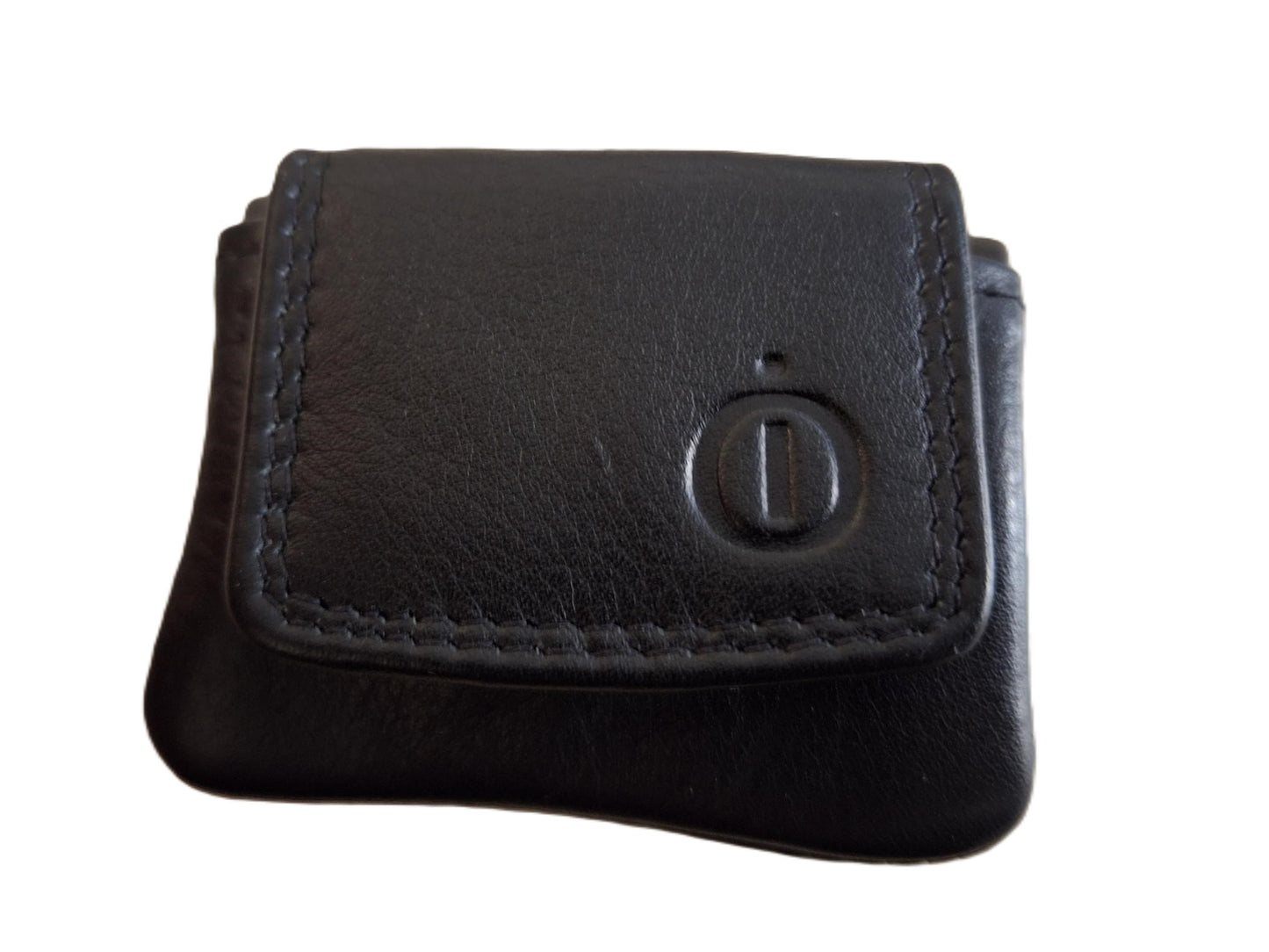 Oi zwart lederen BH Portemonneetje / allerkleinste mini beursje / portemonneetje om aan bh-bandje te bevestigen / zwart leer / 340