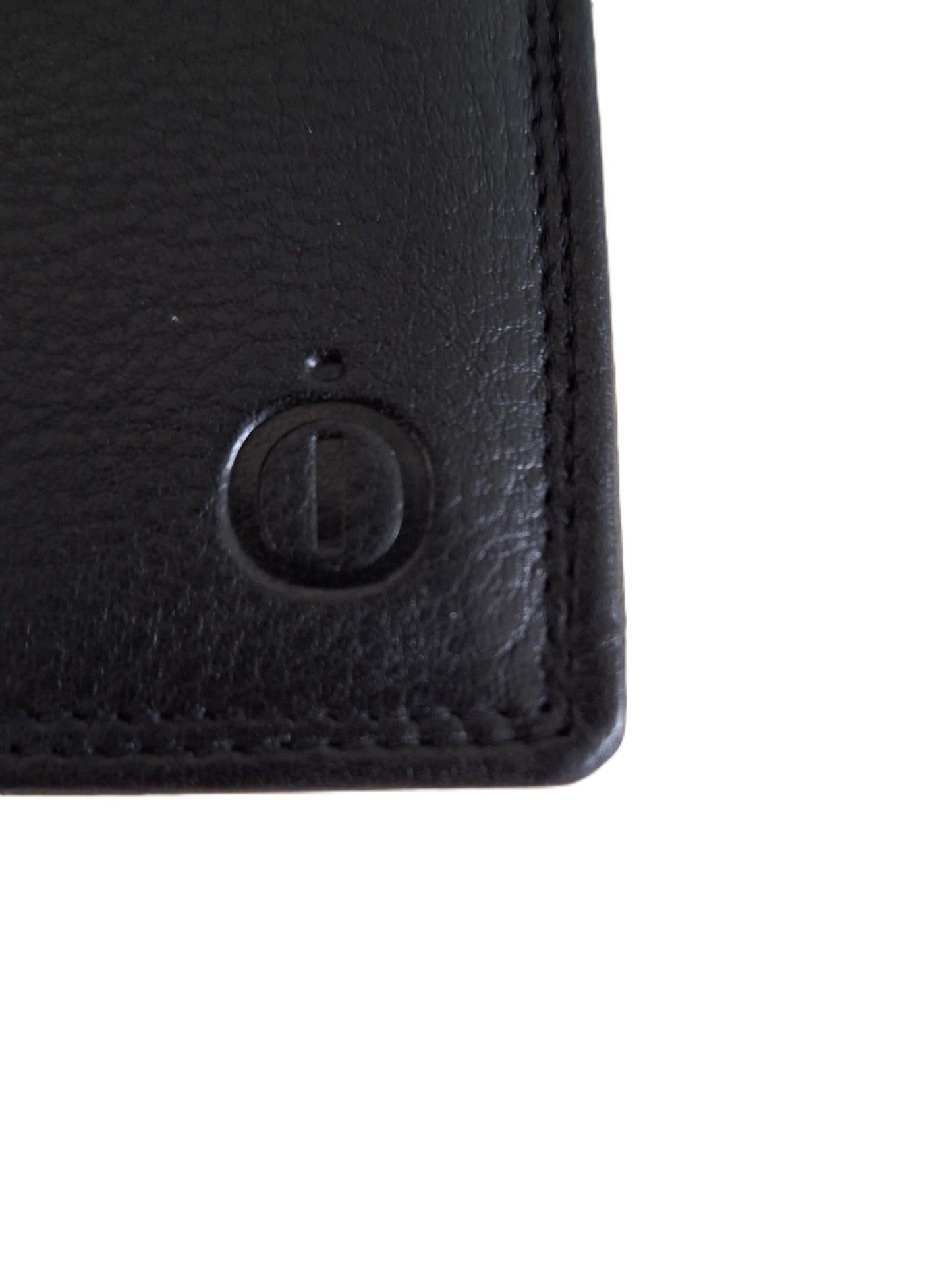 OI kleine zwarte lederen billfold hoog model / verticale portemonnee zeer compact tóch veel ruimte voor pasjes / kleine complete heren beurs / Anti skim / zwart / 667