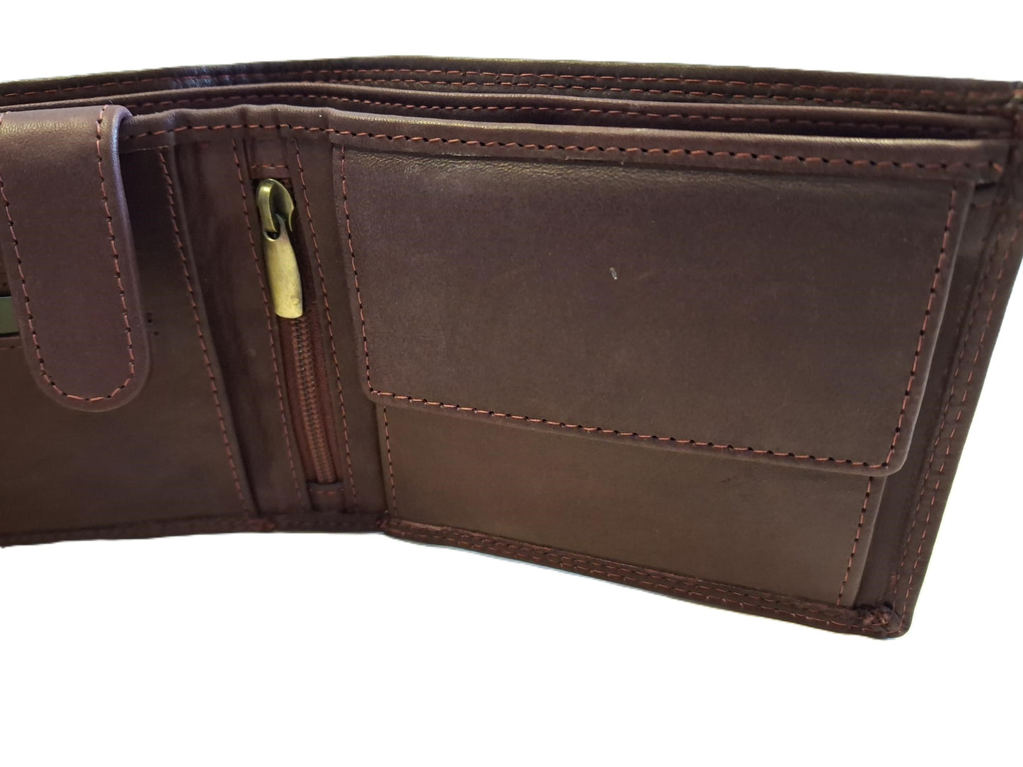 OI bordeaux rode leren heren portemonnee / klassieke billfold laag model voor veel pasjes / complete portemonnee voor veel pasjes standaard model / anti skim / bordo rood / 102ROBR