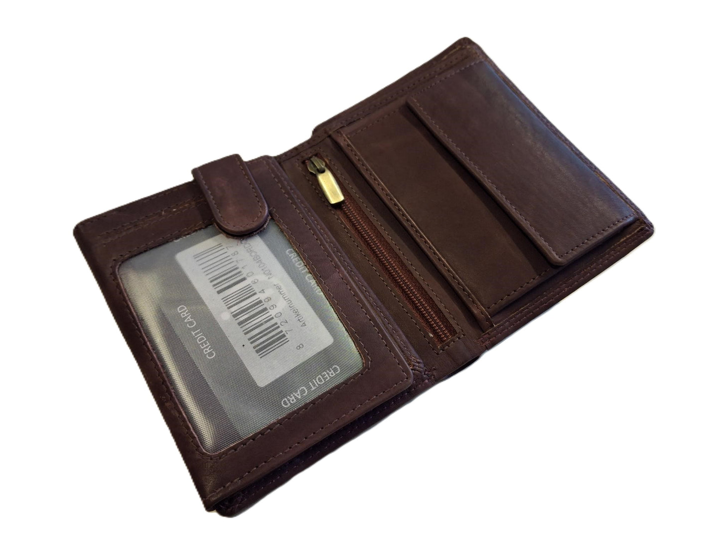 OI bordeaux rode lederen heren portemonnee / bordo rode leren billfold hoog model / beurs voor veel pasjes / RFID SAFE / bordo rood leer / 104ROBR