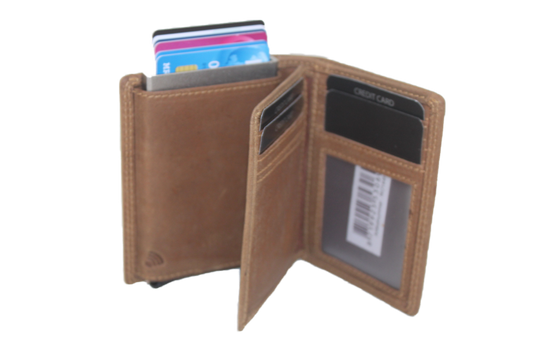 OI Billfold met cardprotector en 9 extra pasjesvakjes Hunter / anti skim 144H