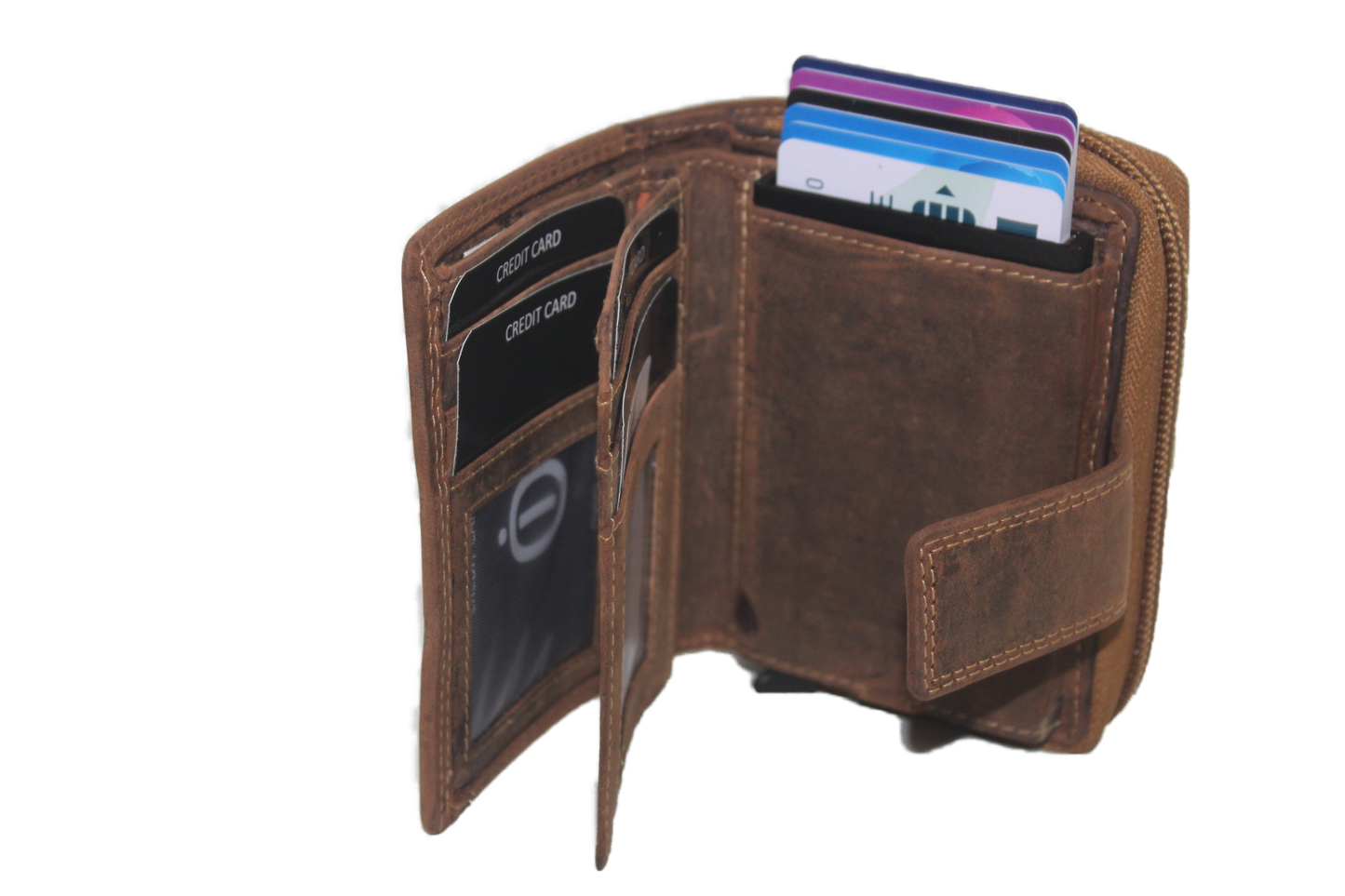 OI Rits portemonnee met cardprotector / anti skim 147H