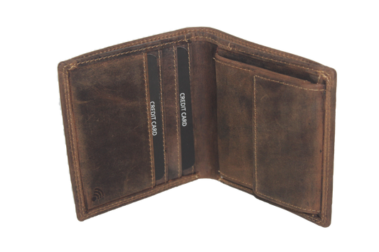 Heren billfold hoog dun 358H