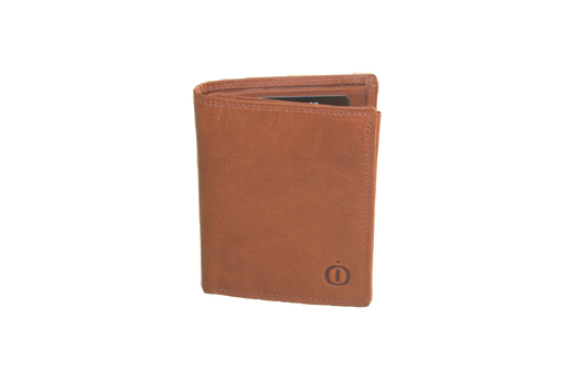 Kleine billfold / Creditcard houder / Pasjeshouder met ruimte voor biljetten Cognac563NRCognac