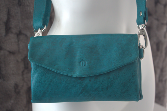 Schoudertasje/ Festival Tasje/ Crossbody bag 472 Turquoise