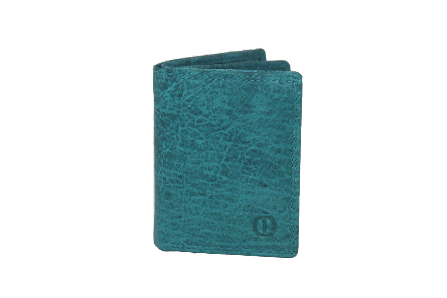 OI creditcard houder / met ruimte voor kleingeld en biljetten. Turquoise