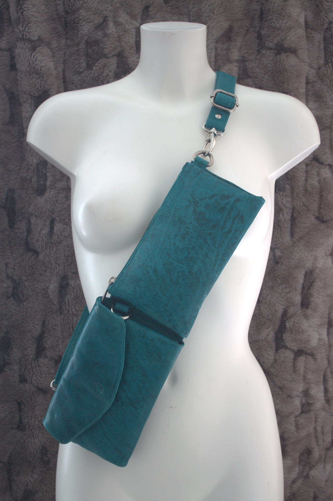 Schoudertasje/ Festival Tasje/ Crossbody bag 472 Turquoise