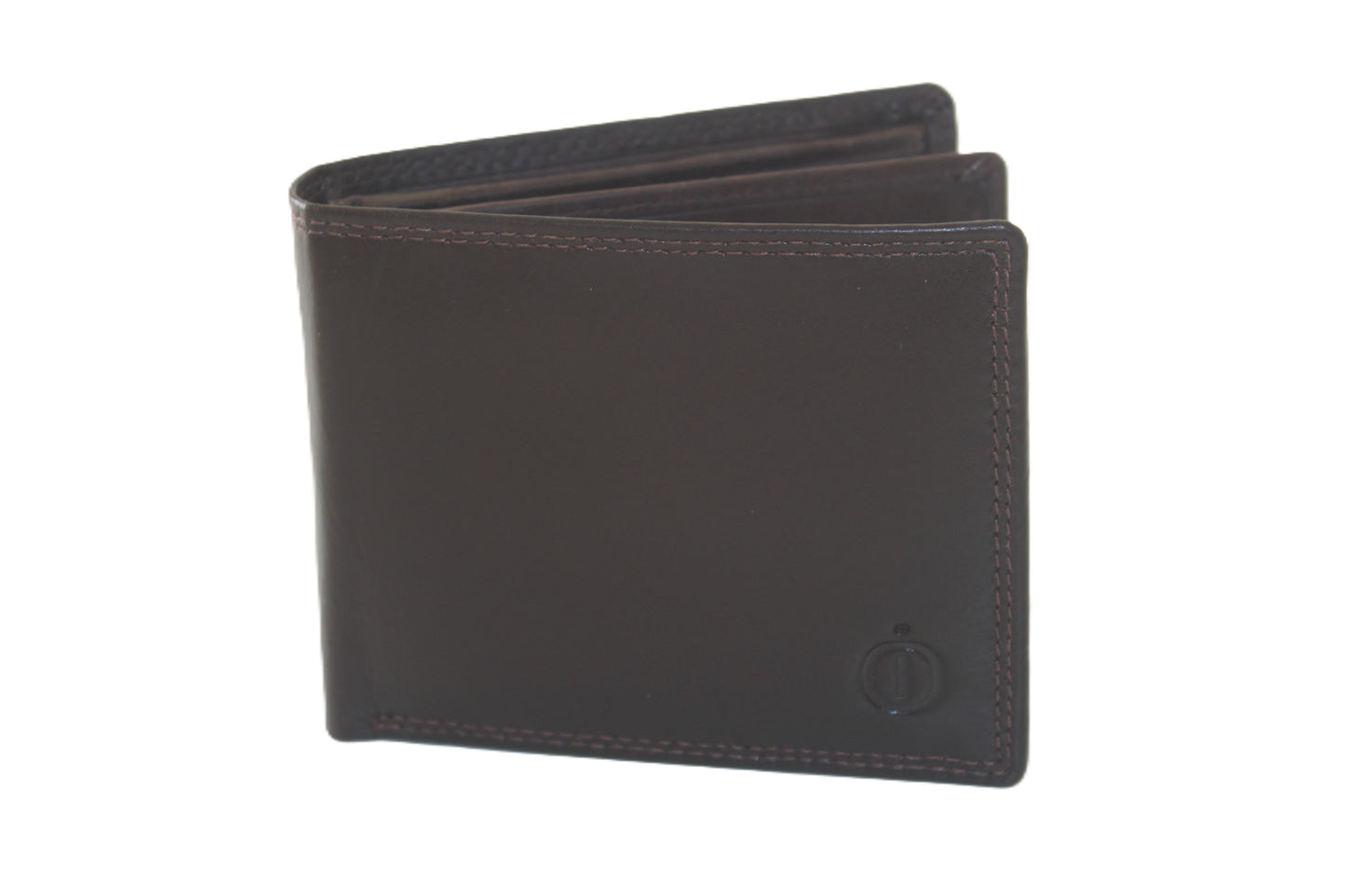 Luxe Heren billfold laag 7 Pasjes / anti skim 101 Crunch Bruin
