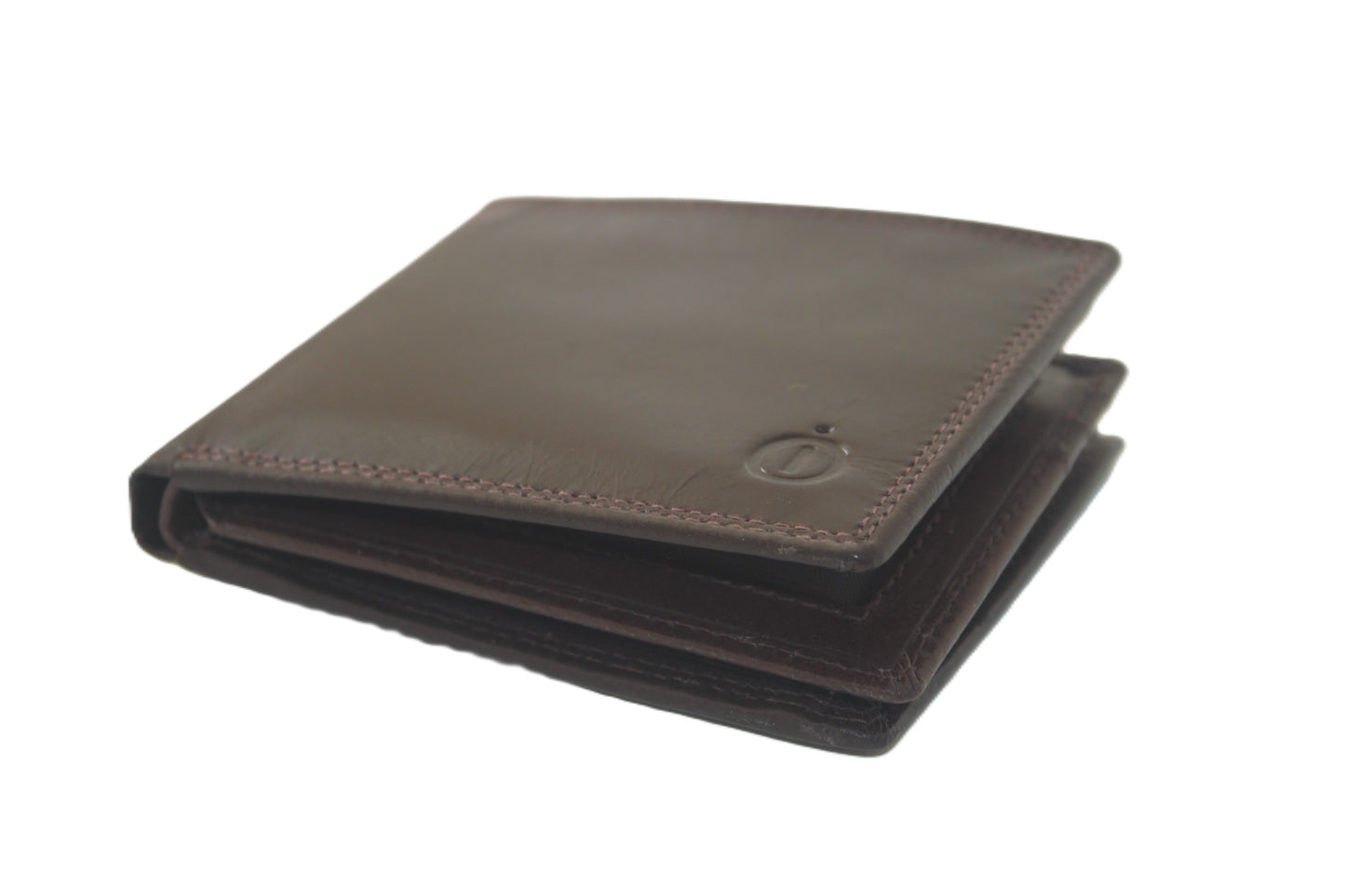 Luxe Heren billfold laag 7 Pasjes / anti skim 101 Crunch Bruin
