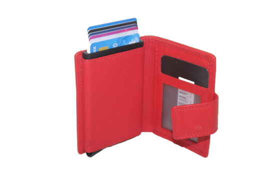 OI Billfold met cardprotector Rood / anti skim 106R